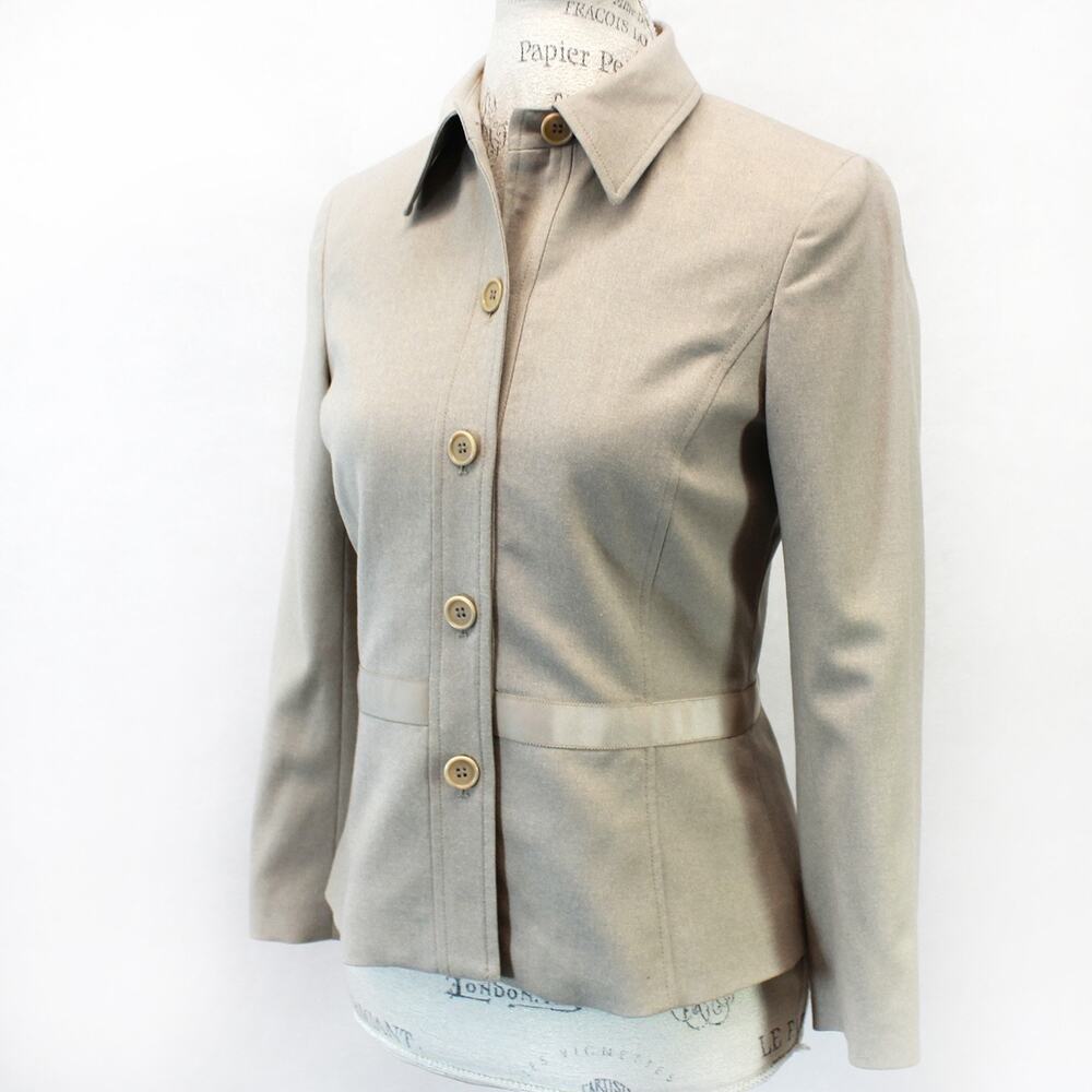 Theory Pants Suit Women's Y2K 100% Wool Quiet Luxury Minimalist Slim Fit Small